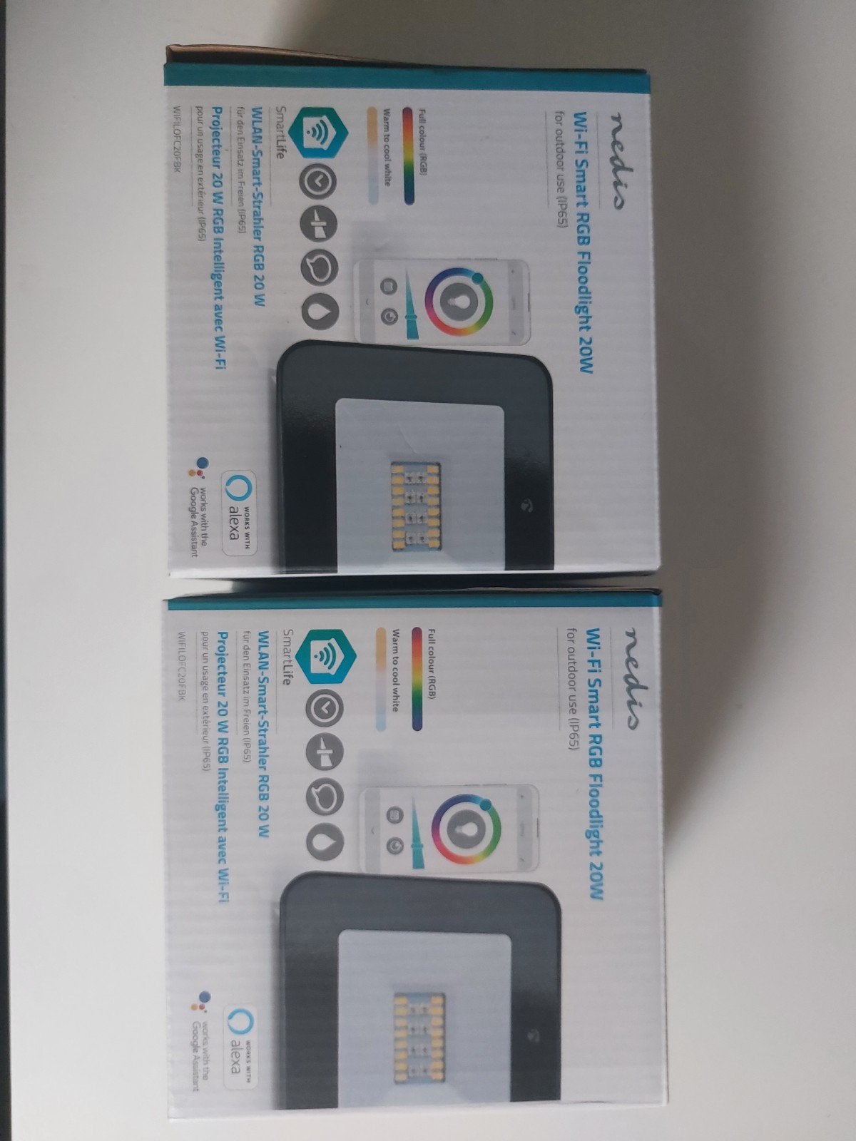 Nedis Wi-Fi Smart RGB Floodlight 20W - Nieuw in doos, Minder dan 50 watt, Overige typen, Ophalen of Verzenden, Netvoeding
