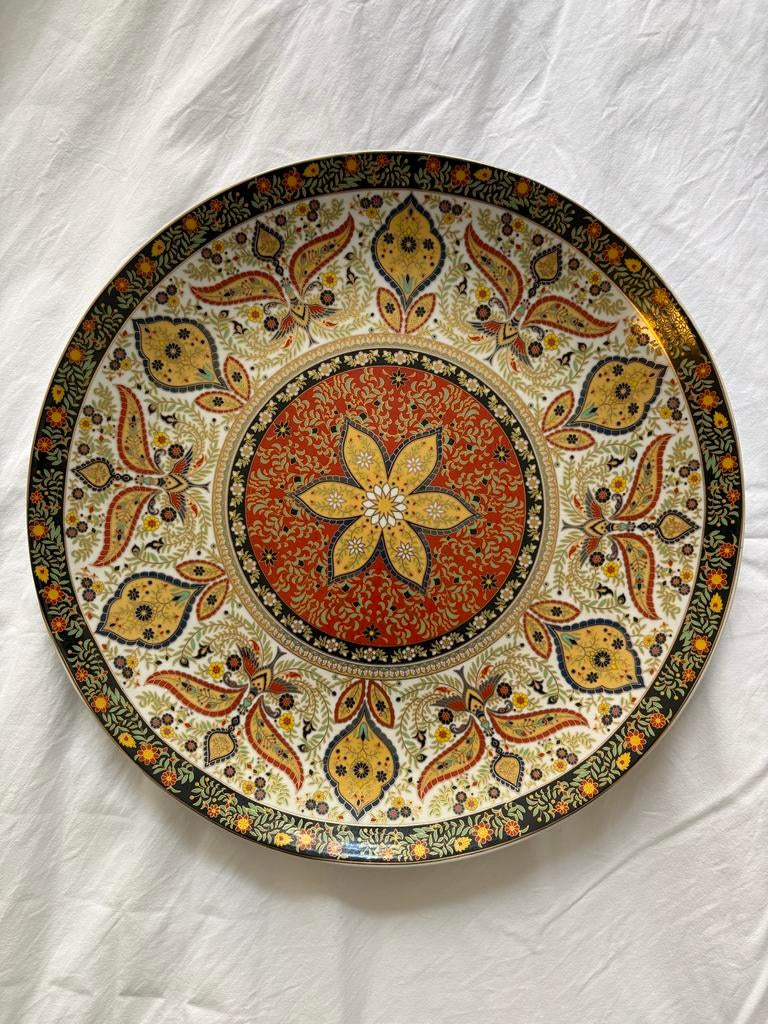 Marokkaans Porseleinen Wandbord - Taous - 36 cm, Ophalen