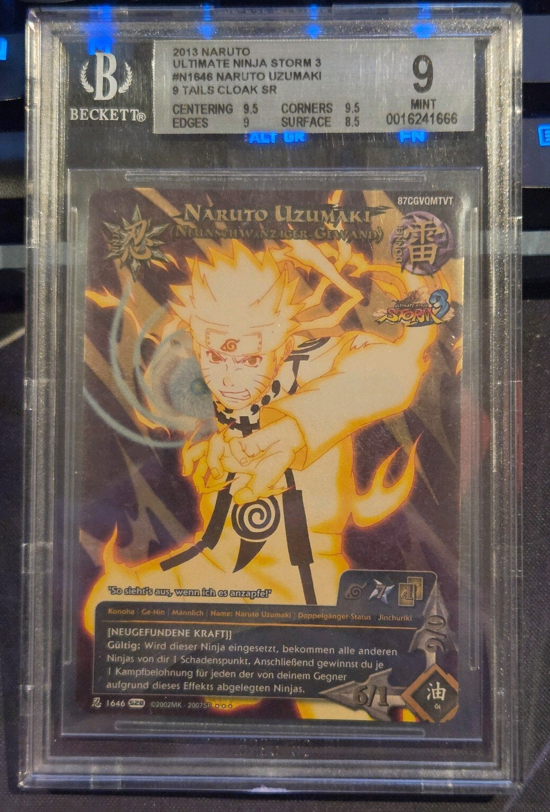 Naruto CCG Bandai | Naruto Nine tails cloak BGS9 | GERMAN, Ophalen of Verzenden