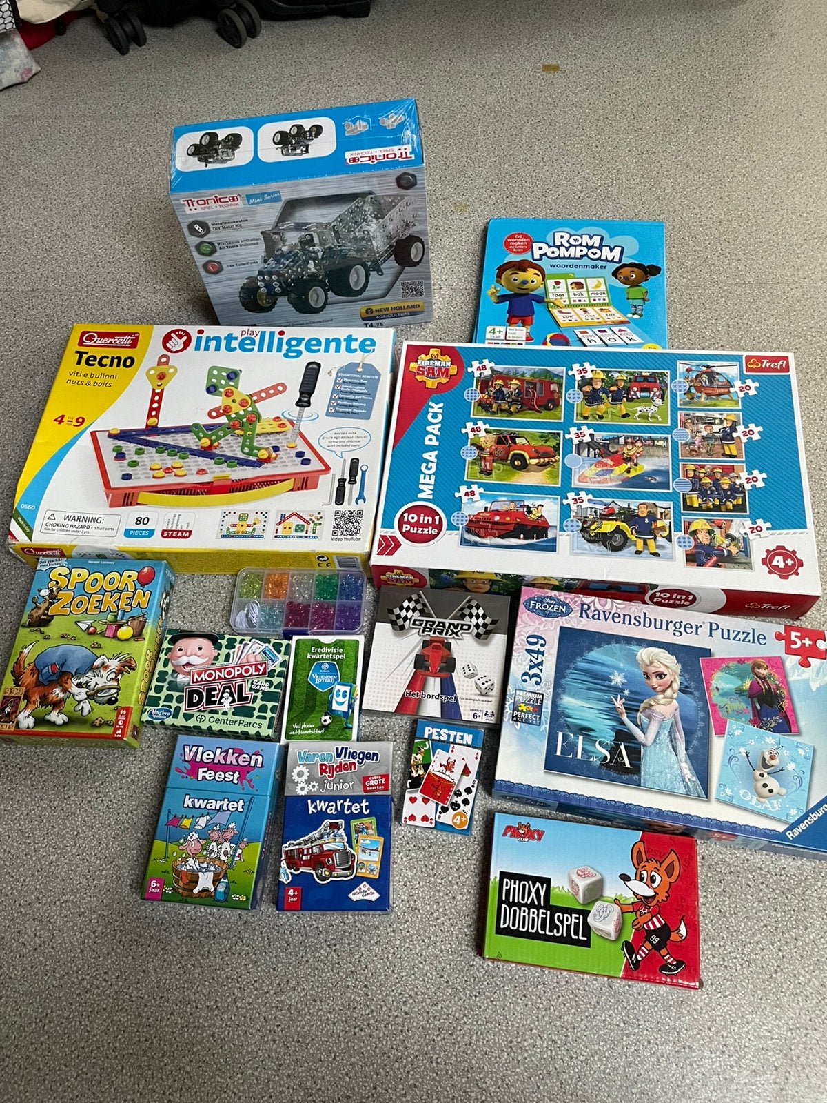Doos vol speelgoed, puzzel enz, Ophalen of Verzenden, Zo goed als nieuw