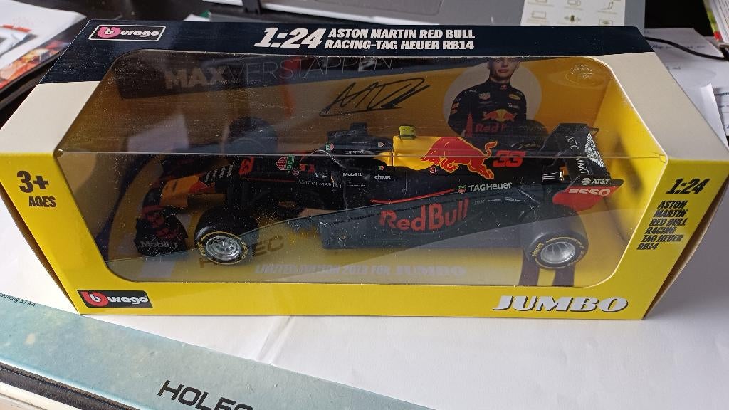 Modelauto Max Verstappen, Hobby en Vrije tijd, Modelauto's | 1:24, Ophalen of Verzenden, Nieuw, Auto, Bburago