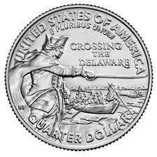 Amerika - 25 cent 2021 - Crossing the Delaware - Unc., Verzenden, Noord-Amerika, Losse munt
