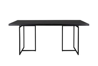 Dutchbone Class Dining Table Black – 220x90cm of 180x90cm, 200 cm of meer, Zo goed als nieuw, Vijf personen of meer, Rechthoekig