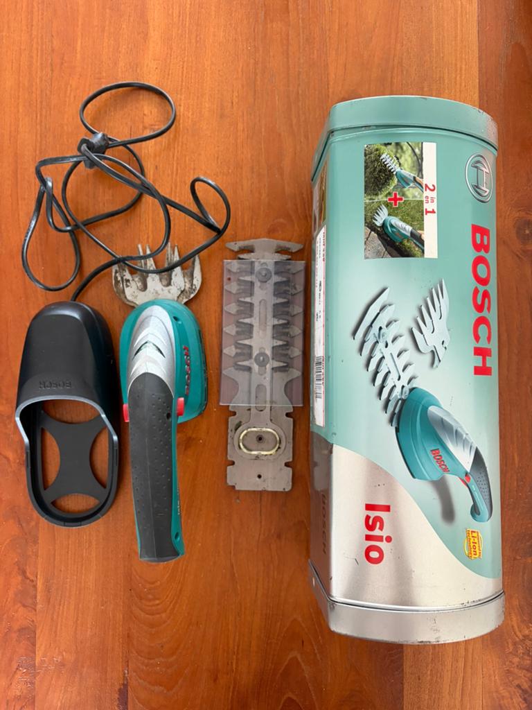 Bosch 2 in 1 Heggenschaar, oplaadbaar, Ophalen of Verzenden, Zo goed als nieuw
