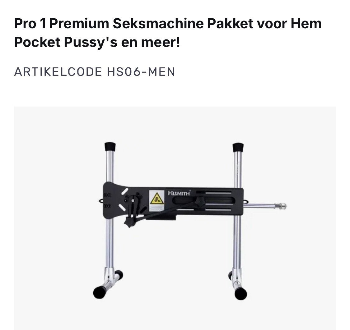 Hissmith pro machine massage voor volwassen, Ophalen, Zo goed als nieuw, Apparaat
