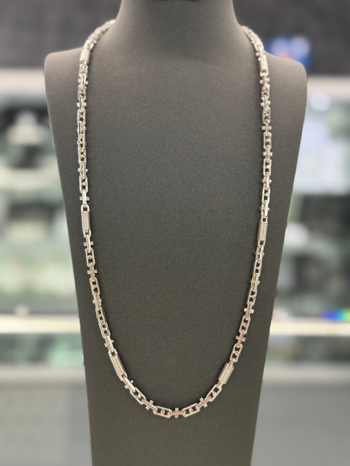 925 Zilver - Ketting - Monte Carlo  - Massief - 59,7 Gram, Sieraden, Tassen en Uiterlijk, Ophalen of Verzenden, Nieuw, Zilver