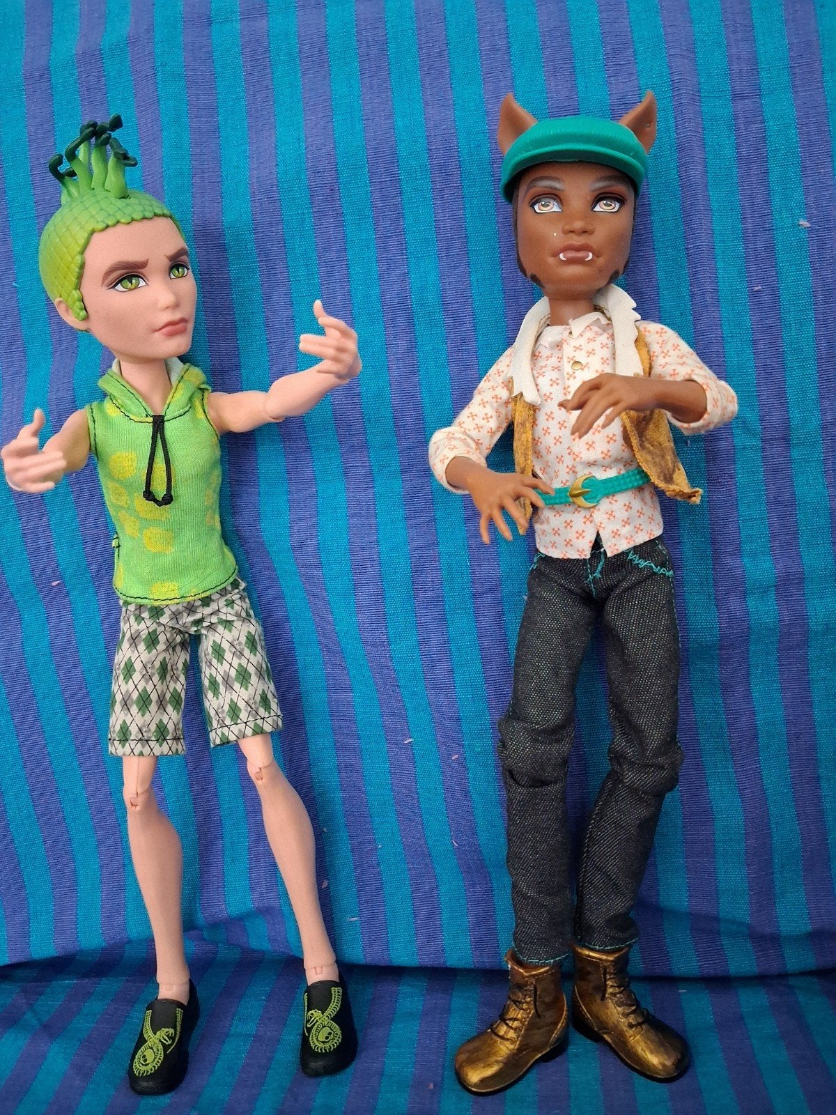 Monster High poppen: Holt Hyde en Clawd Wolf, Ophalen of Verzenden