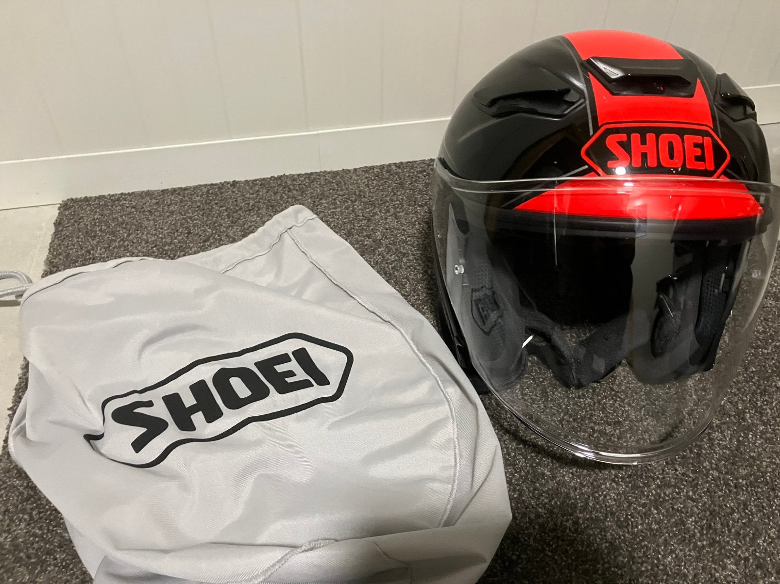Shoei jethelm maat S 55-56, Motoren, Heren, Jethelm, S, Shoei