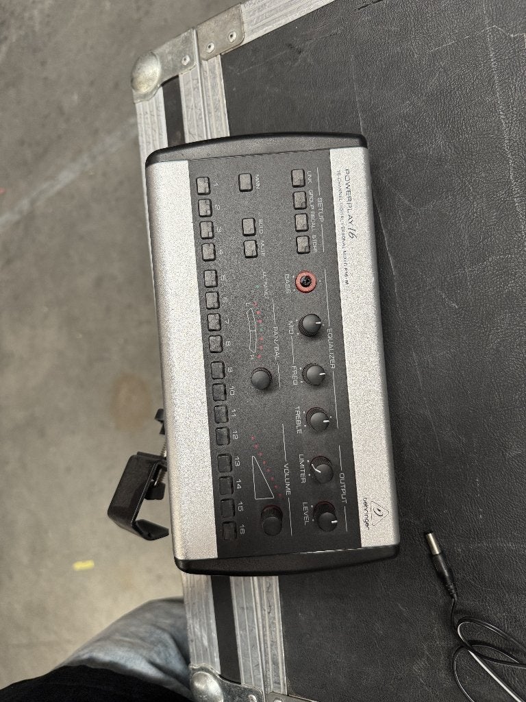 Behringer Powerplay 16, Ophalen, Gebruikt