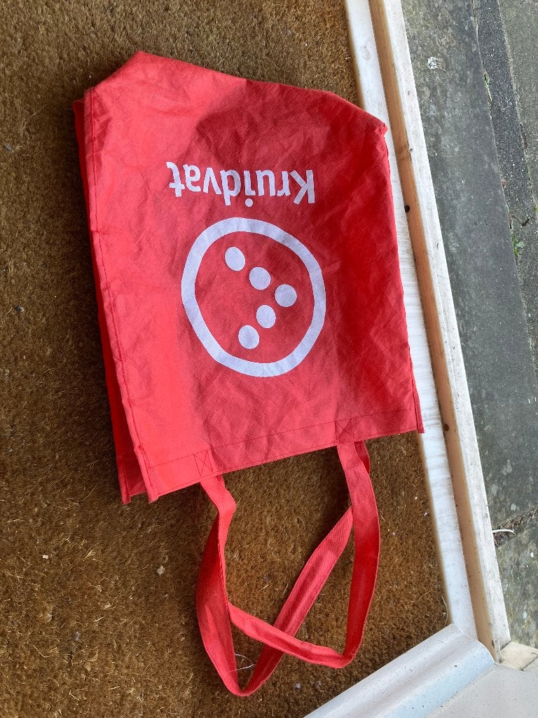 Set van 5 herbruikbare draagtassen, Ophalen of Verzenden, Zo goed als nieuw, Overige typen