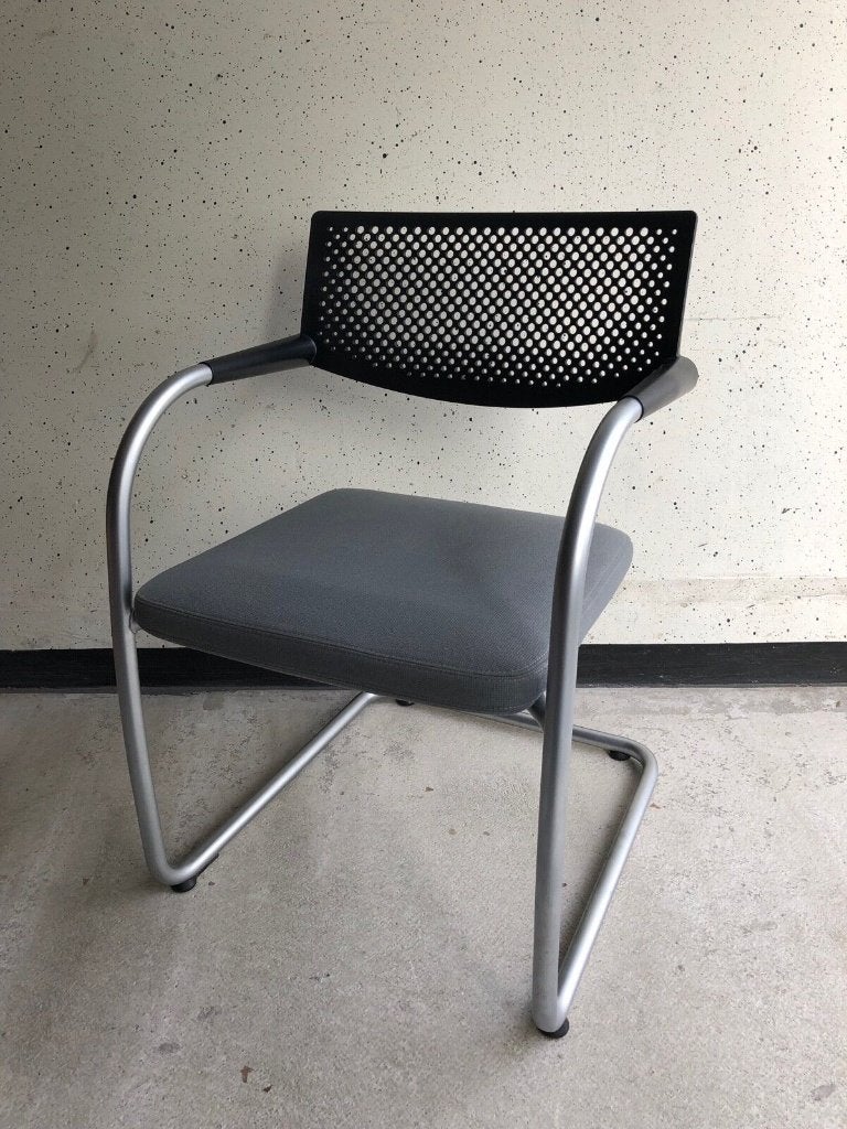 2 stuks VITRA Visavis2 stoelen, ontwerp Antonio Citterio, Ophalen, Twee, Stof, Design