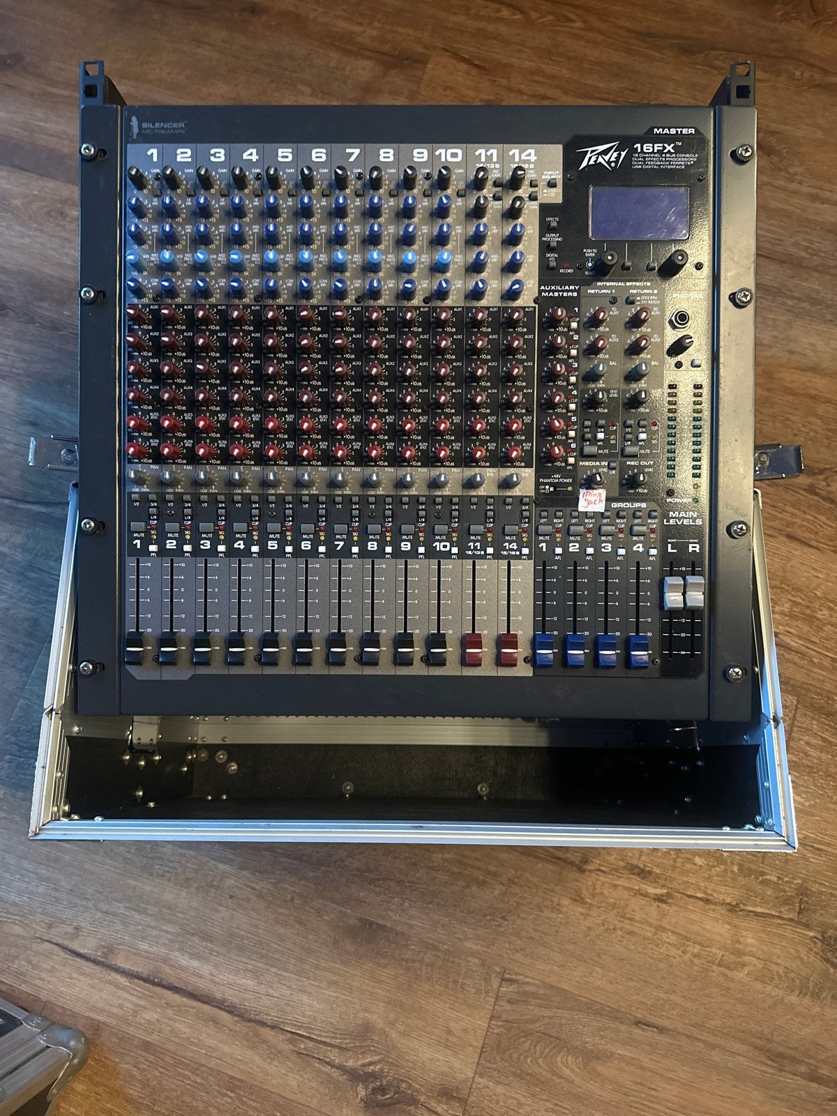 Peavey 16FX Mengpaneel - Professionele Mixer, Muziek en Instrumenten, Mengpanelen, Ophalen, Gebruikt, 10 tot 20 kanalen, Microfooningang