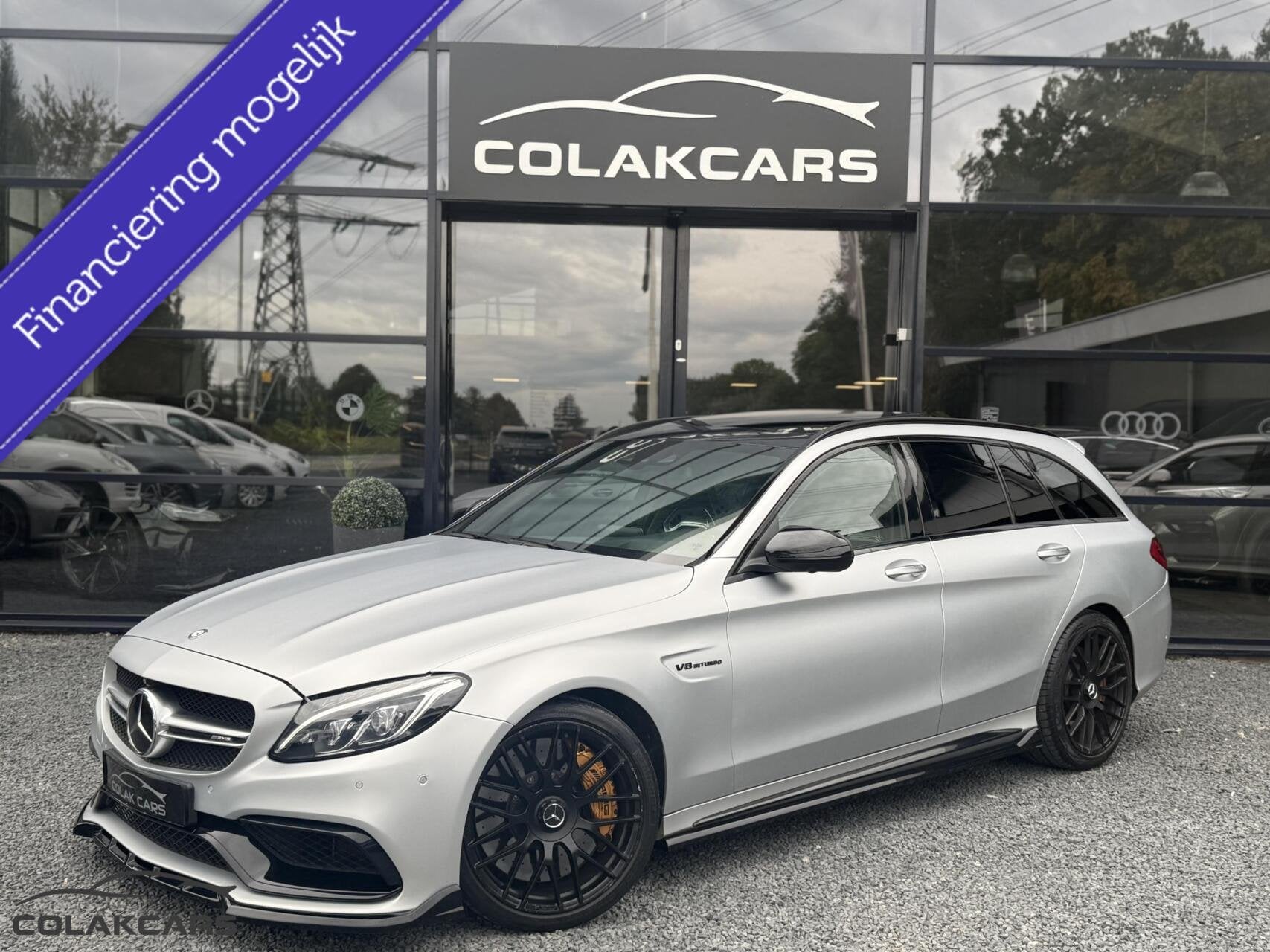 Mercedes C-klasse Estate AMG 63 S Edition 1|PANO|KERAMI|HUD, Auto's, Automaat, Achterwielaandrijving, Gebruikt, Leder
