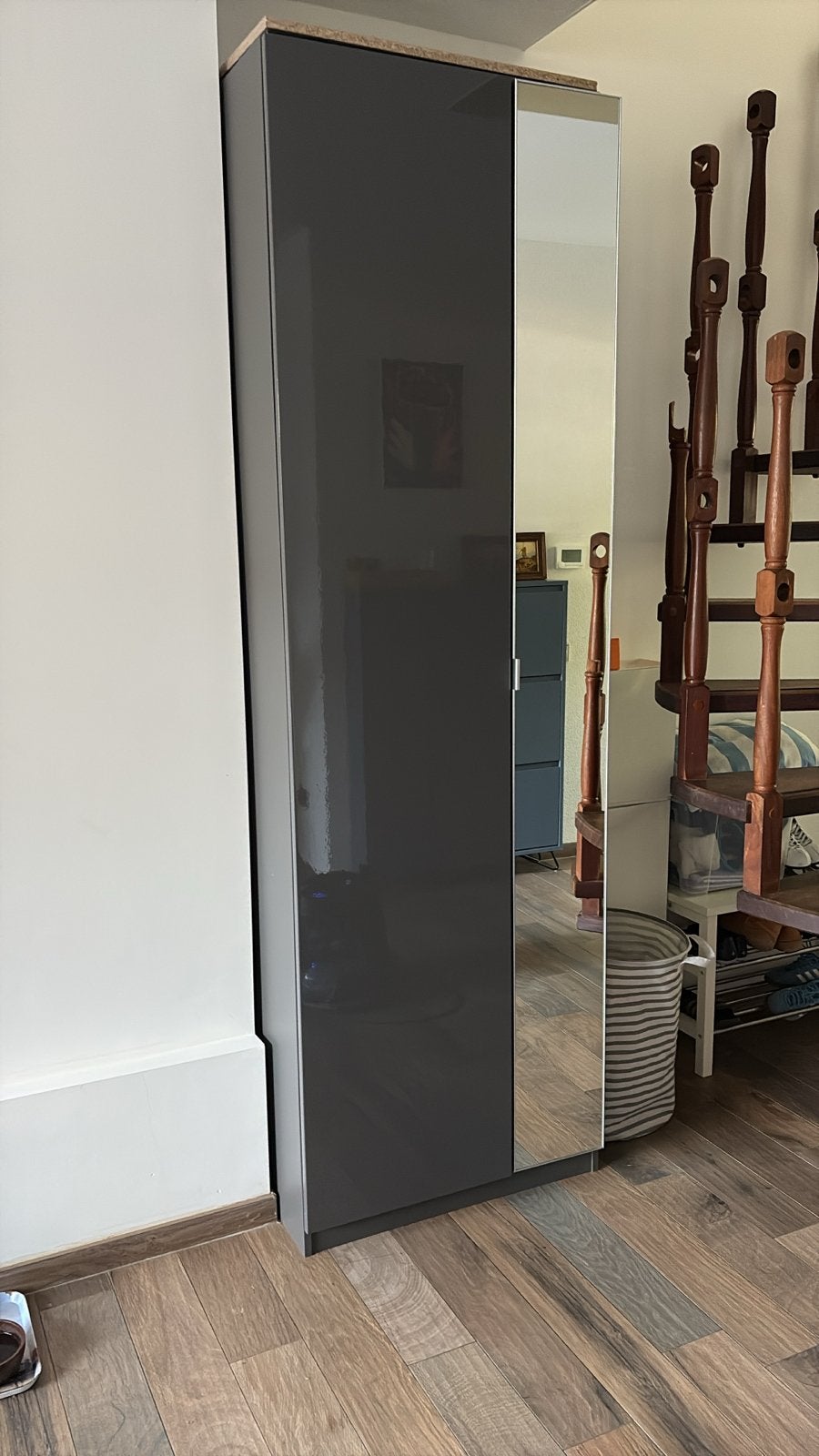 IKEA PAX kledingkast met spiegeldeur, Ophalen, 200 cm of meer, 50 tot 100 cm, Zo goed als nieuw