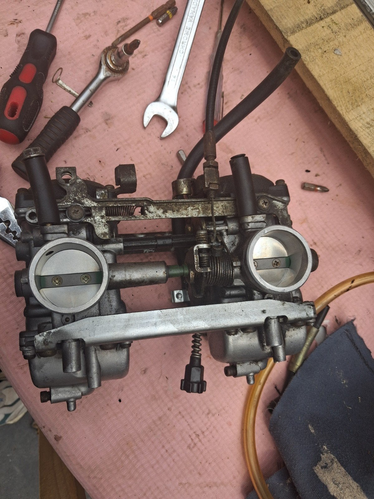 Kawasak ER-5.   Keihin CVK Carburateur Set, Motoren, Ophalen of Verzenden