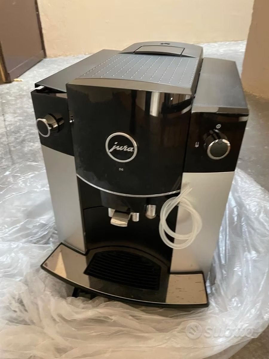 JURA D6 Piano Platino volautomatische koffiemachine, Ophalen of Verzenden, Zo goed als nieuw, Koffiemachine, Koffiebonen