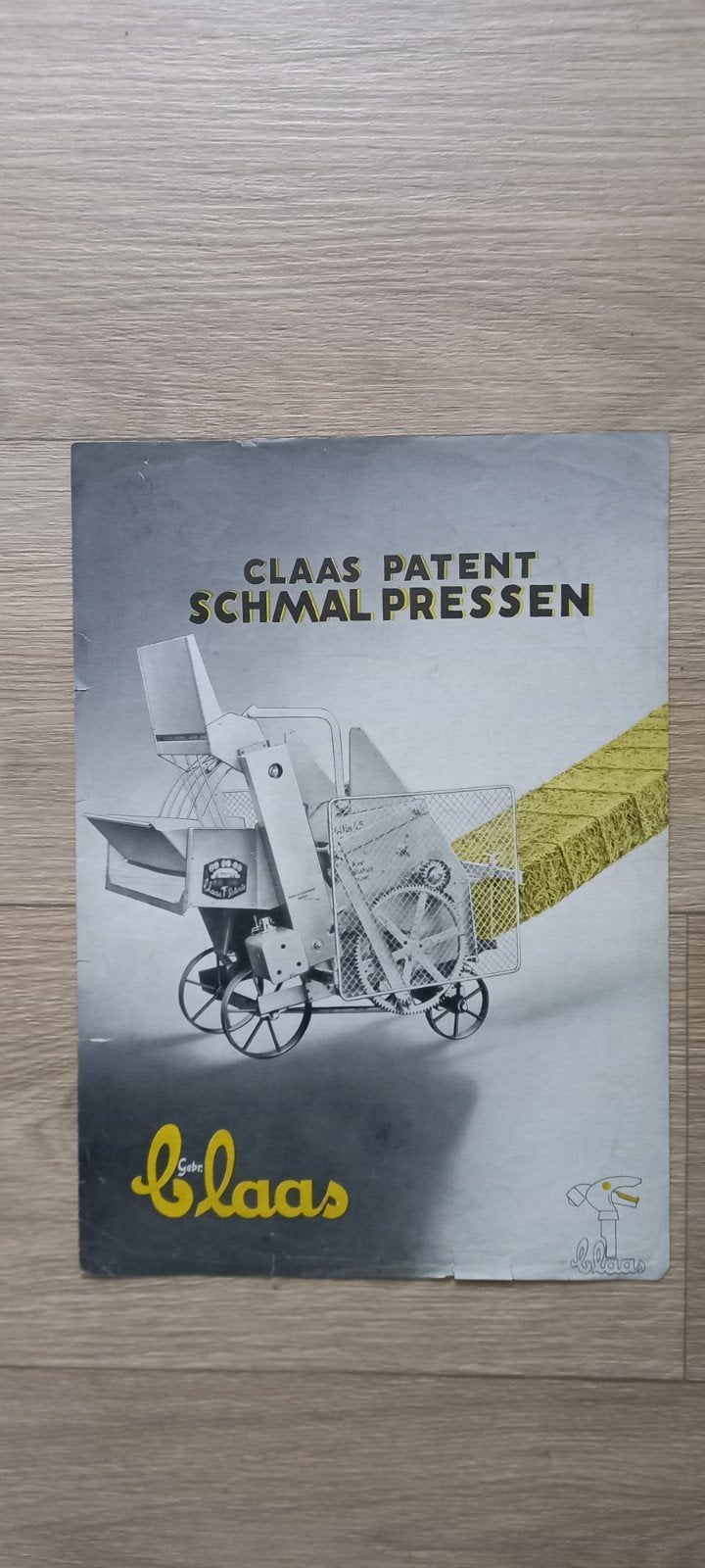 Claas pers A4 blad, Ophalen of Verzenden
