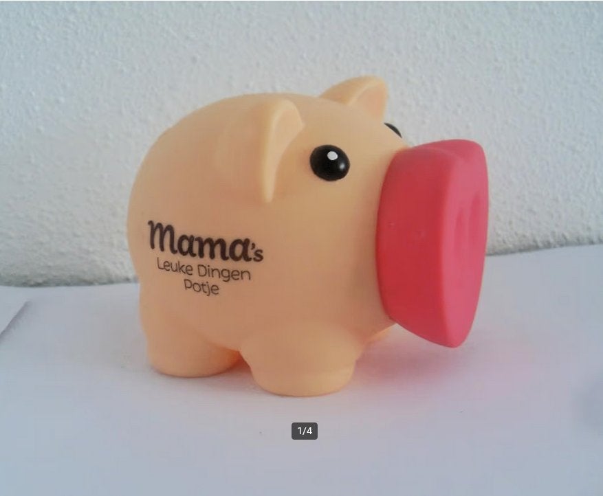 Spaarvarken / spaarpotje mama / spaarpot, Ophalen of Verzenden, Zo goed als nieuw, Kunststof, Dier