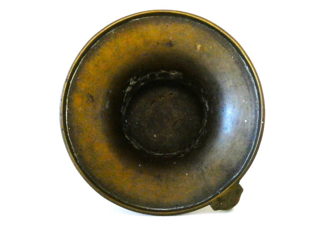 Antieke messing kwispedoor met een patina midden 19e eeuw, Ophalen of Verzenden