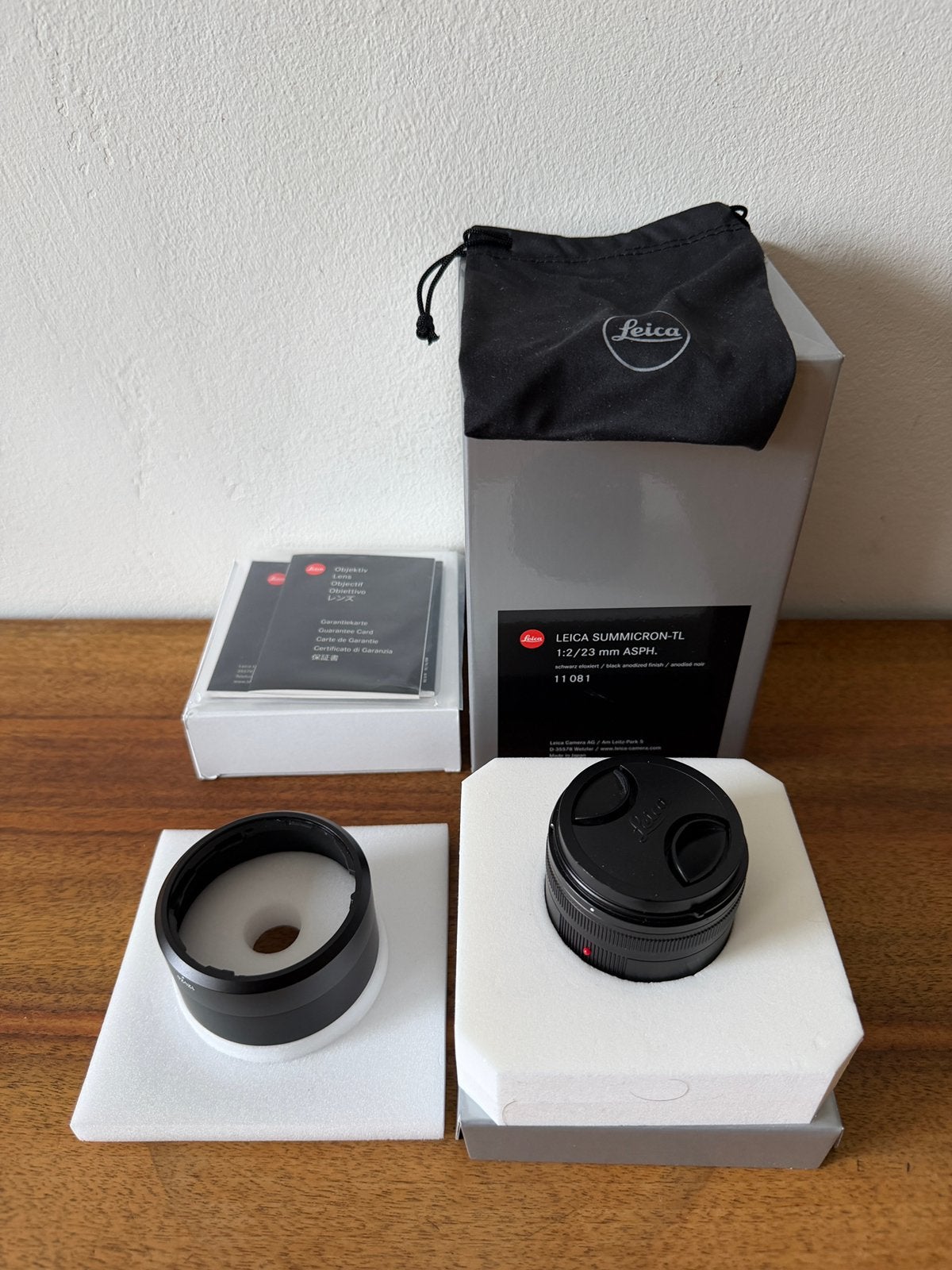Leica Summicron-TL 1:2/23 mm ASPH 11081, Ophalen of Verzenden, Zo goed als nieuw
