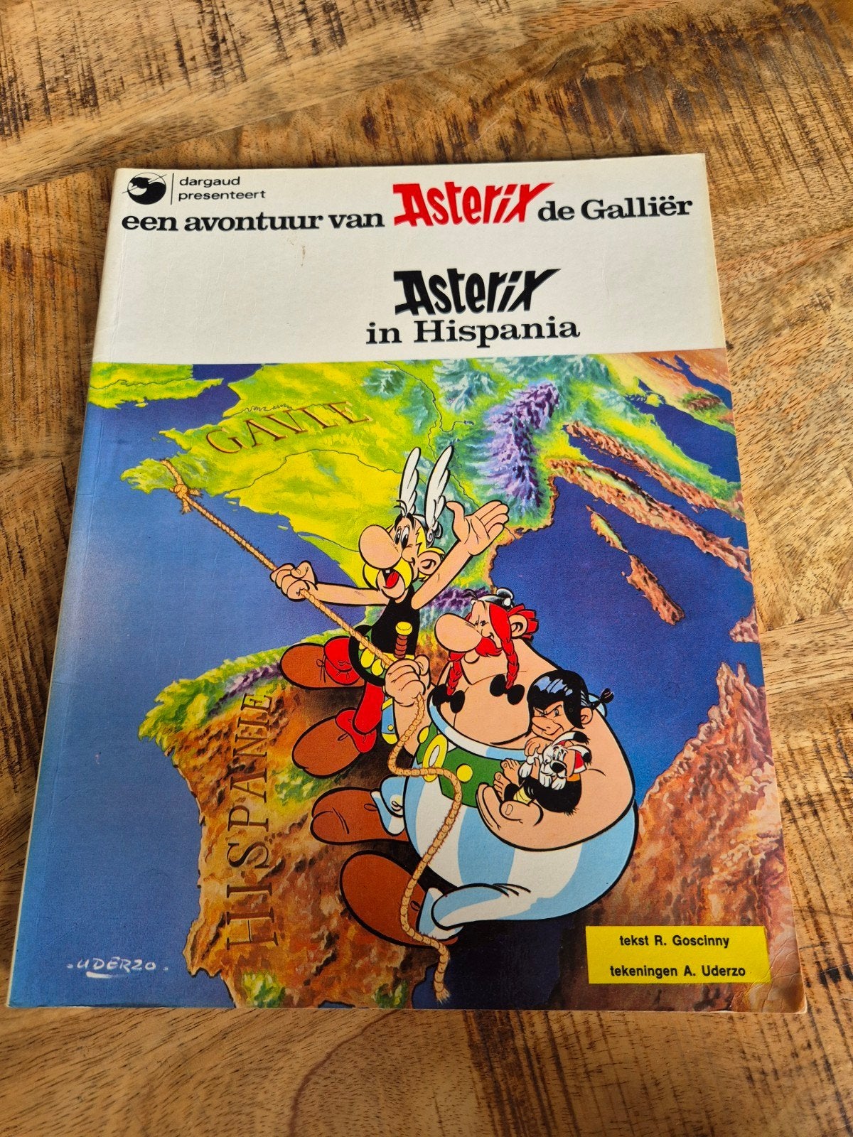 Asterix in Hispania - Oplage 1967, Boeken, Eén stripboek, Ophalen of Verzenden, Gelezen, René Goscinny, Albert Uderzo