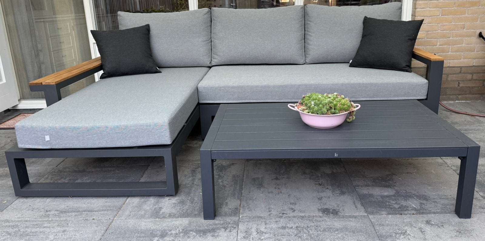 Loungeset, Tuin en Terras, Tuinsets en Loungesets, Ophalen, 4 zitplaatsen, Bank, Nieuw