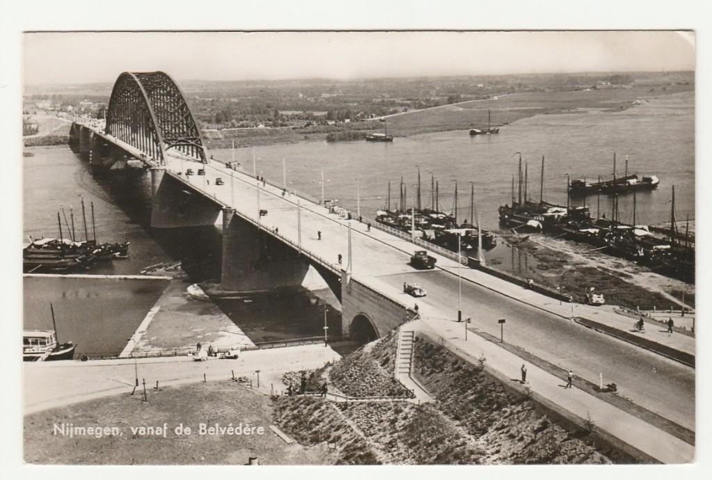 Nijmegen - Vanaf de Belvedere, Verzenden, 1940 tot 1960, Ongelopen, Gelderland