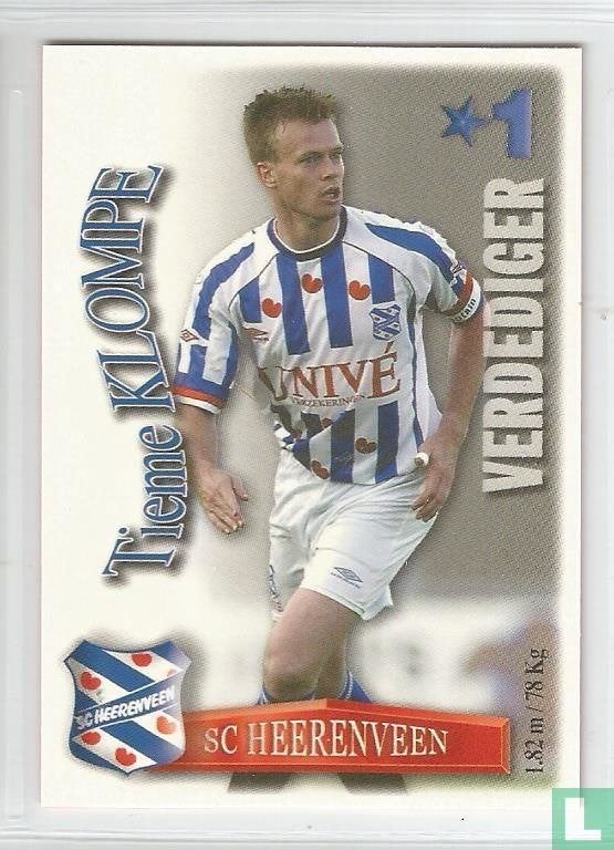 All stars 2003 SC Heerenveen - Tieme Klompe, Ophalen of Verzenden, Nieuw, Overige binnenlandse clubs, Spelerskaart