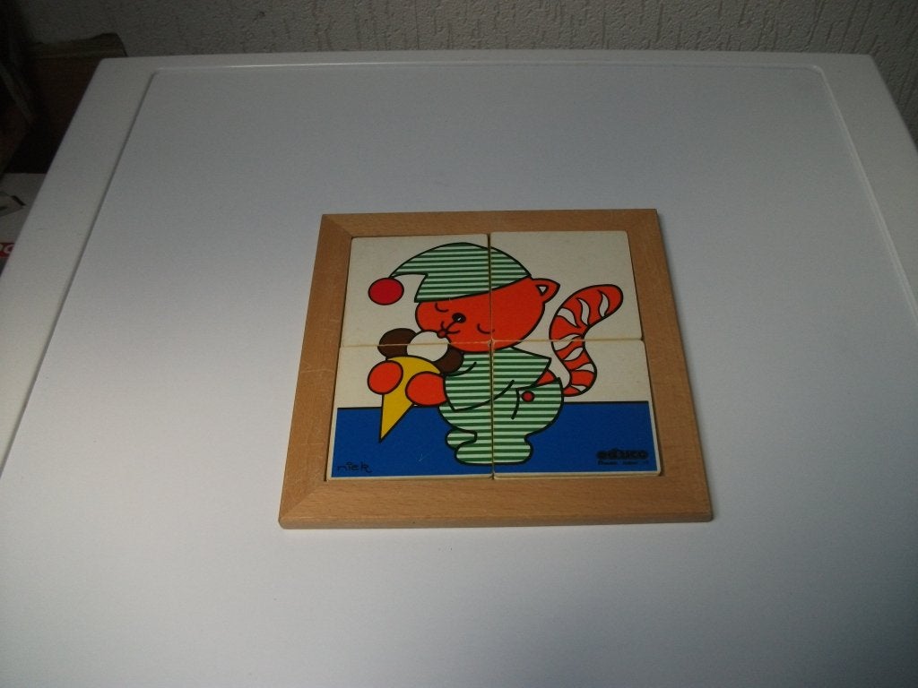 Puzzel Educo 6 delig dubbel, Ophalen of Verzenden, Gebruikt