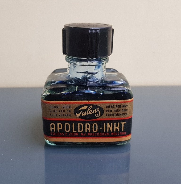Oud Flesje Talens Apoldro Inkt, Ophalen of Verzenden