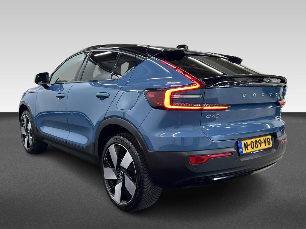 Volvo C40 Recharge Twin Pure electric 78kWh Intro Edition, Auto's, Volvo, Zwart, Origineel Nederlands, 408 pk, 450 min