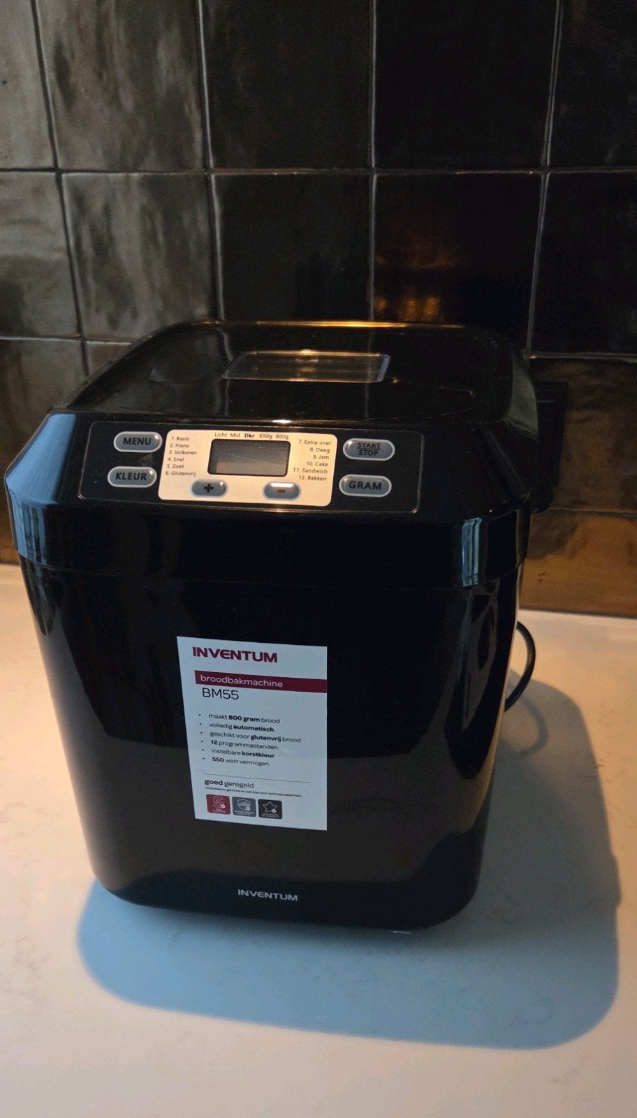 Inventum Broodbakmachine BM55, Met timer, Kijkvenster, Ophalen of Verzenden, Zo goed als nieuw