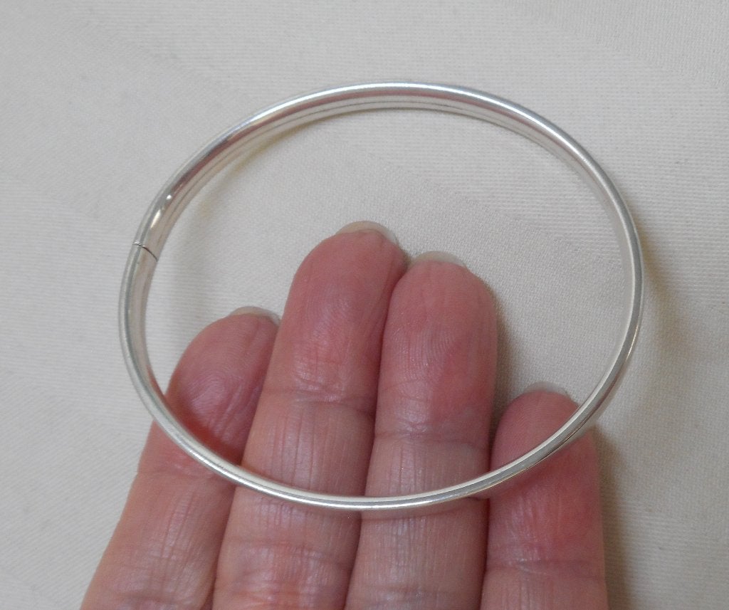 Zilveren vintage slavenarmband nr.1669, Sieraden, Tassen en Uiterlijk, Verzenden, Zo goed als nieuw, Zilver, Zilver