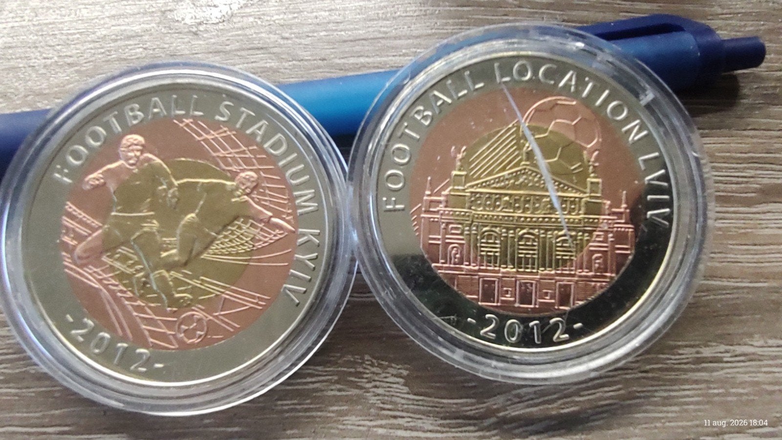2012 Polen-Oekraïne Voetbal Herdenkingsmunten Set, Ophalen of Verzenden, Setje