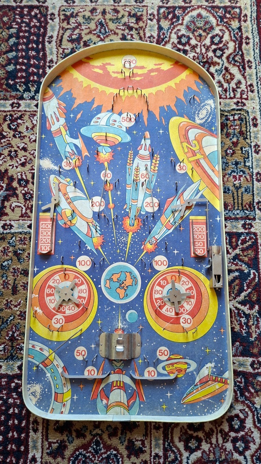 Vintage space knikkerbaan/flipperkast, Ophalen of Verzenden
