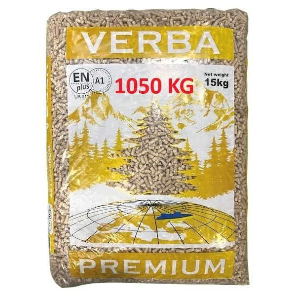 Verba premium geel (witte pellets 1050 kg), Minder dan 3 m³, Ophalen