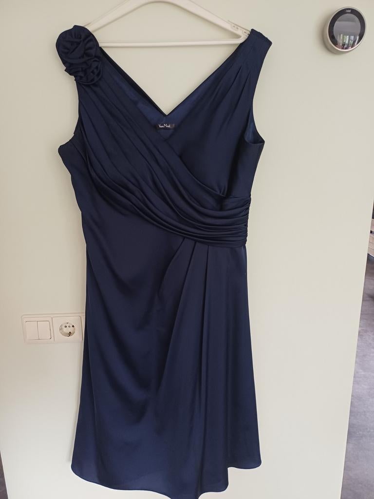 Vera Mont chique jurk donkerblauw maat 44, Blauw, Maat 42/44 (L), Ophalen of Verzenden, Zo goed als nieuw