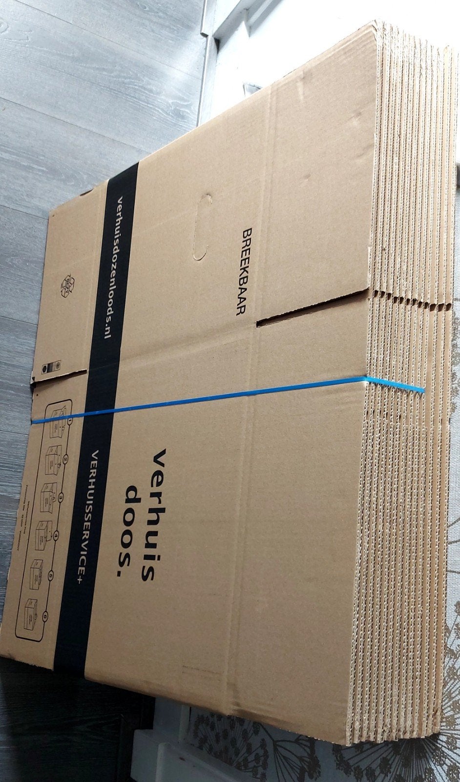 Verhuisdozen - Nieuw en stevig. En verhuisdozen 1x gebruikt., Ophalen, Nieuw, Doos, Opvouwbaar