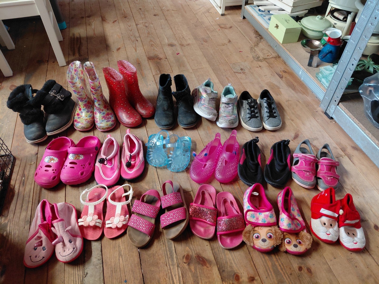 Meisjesschoenen maat 23-27: oa Laarzen en waterschoenen, Ophalen, Gebruikt, Meisje, Laarzen