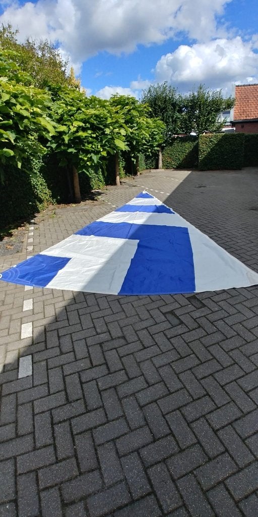 Groot zeil en fokzeil Leisure 22, Ophalen, 6 meter of meer, Gebruikt, Overige typen