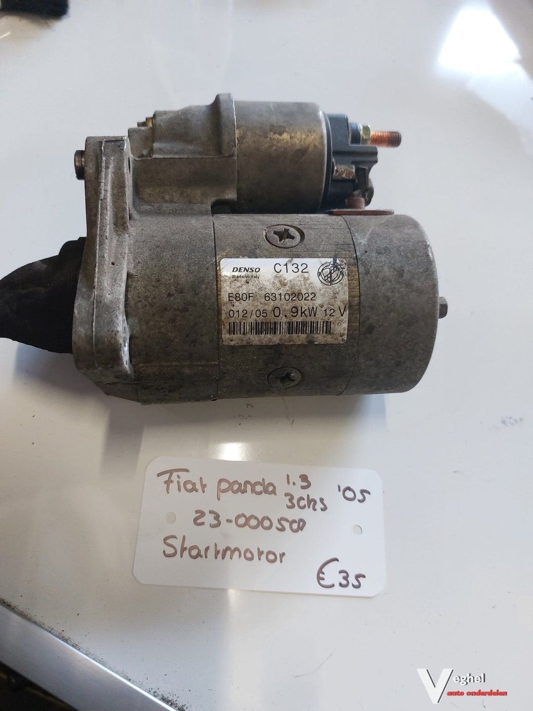 Fiat Panda 5drs 1.3B Startmotor '05, Gebruikt, -, -, Ophalen of Verzenden