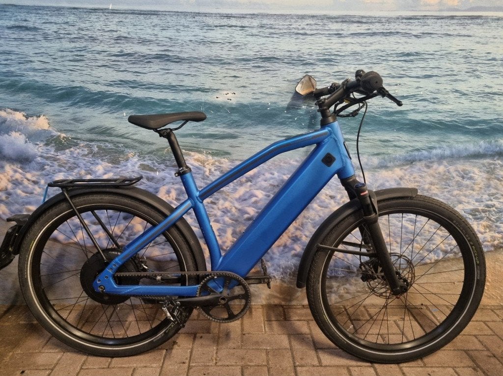 Stromer ST2 beltdrive, voorvorkvering, 983Wh accu, L Blue L, Fietsen en Brommers, Elektrische fietsen, Gebruikt, Stromer