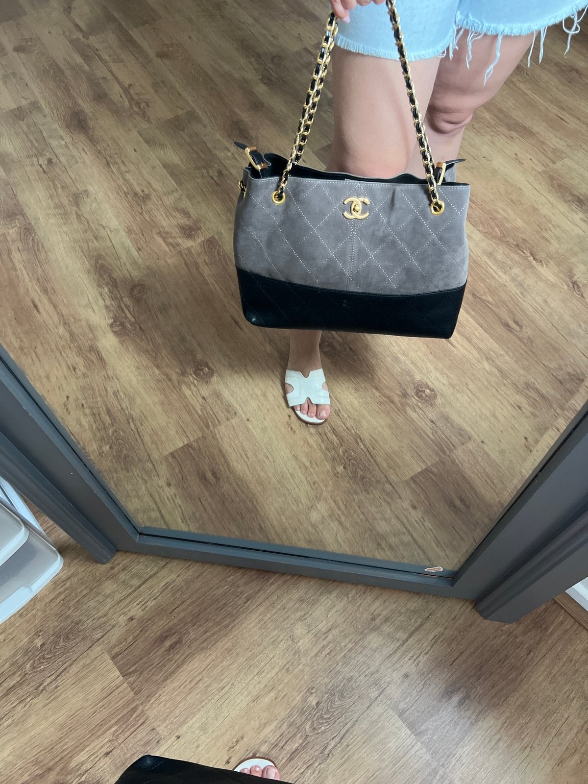 Gabrelle Hobo Tas, Ophalen of Verzenden, Zo goed als nieuw, Grijs, Schoudertasje