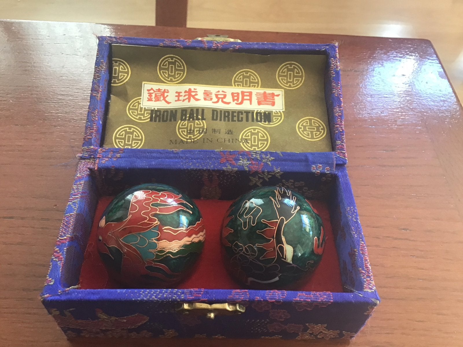 Authentieke Chinese / Gezondheidsballen (Met geluid & doos), Ophalen of Verzenden, Zo goed als nieuw