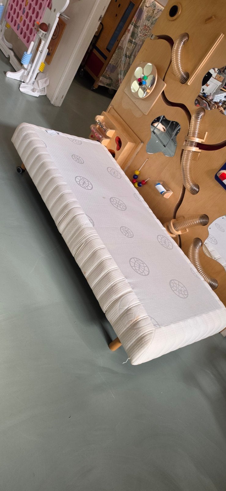 bed 1 persoons boxspring, Ophalen, Gebruikt, 90 cm, Eenpersoons