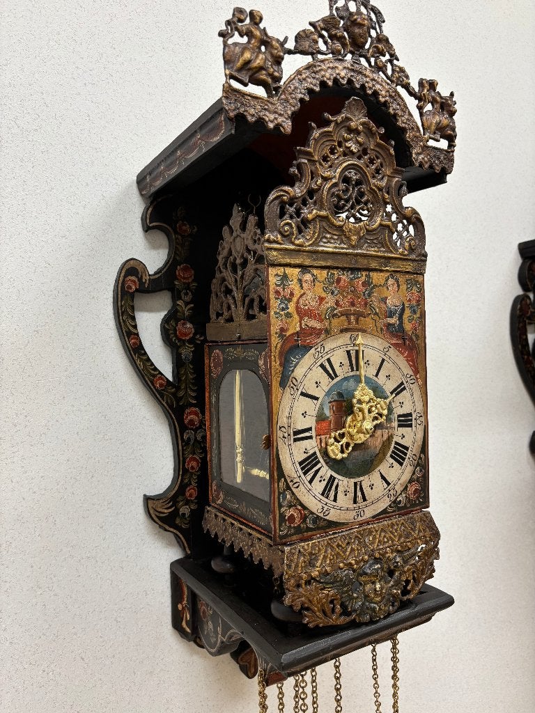 Antieke 18e eeuwse Stoelklok, "Jan Ypes", Ophalen