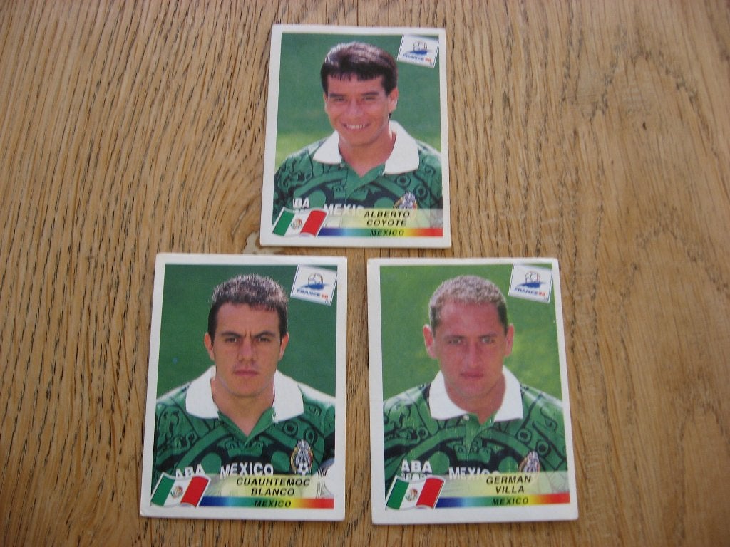 Panini Stickers France 98 WK Spelers Mexico, Ophalen, Nieuw, Meerdere stickers