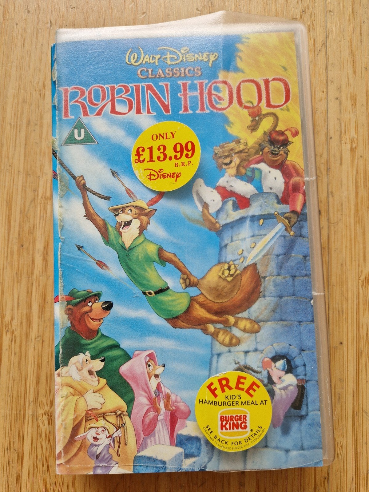 Walt Disney Classics: Robin Hood VHS, Alle leeftijden, Kinderfilm, Ophalen of Verzenden, VHS