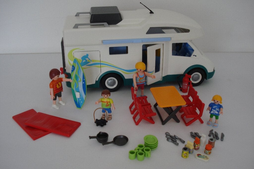 Playmobil grote Camper 6671 COMPLEET, Complete set, Voertuig, Zo goed als nieuw, Family fun