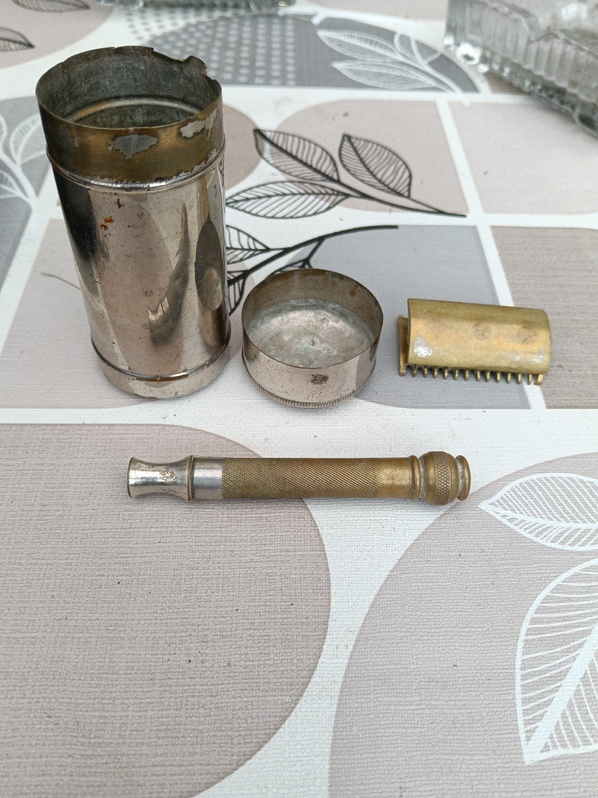 Vintage Scheermes met Reisdoosje - Antiek, Ophalen